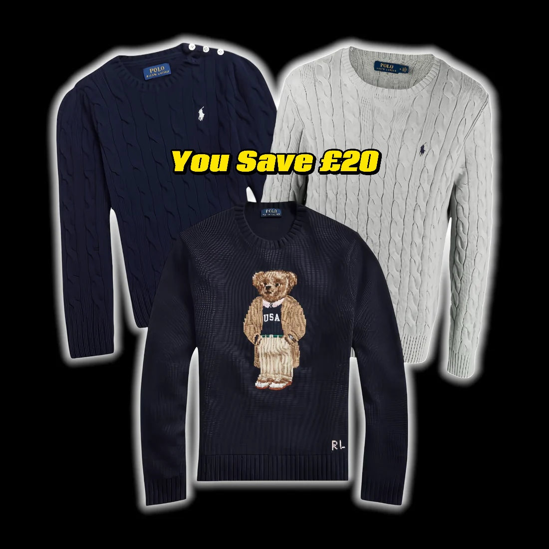5pcs of Ralph Lauren Knitwear ( 5 PACK )